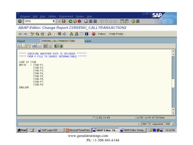 Adding Batch Data Communication on SAP ABAP by Garuda Trainings