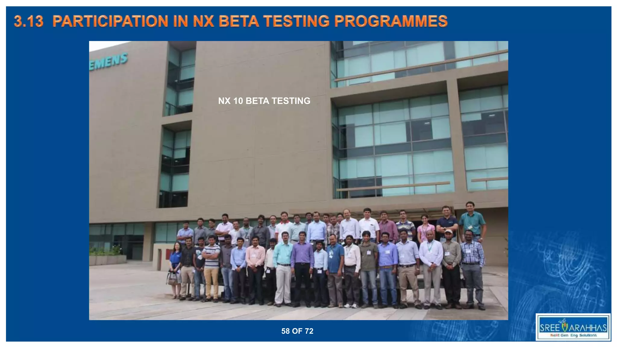 NX 10 BETA TESTING
58 OF 72
 