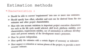Software Estimation: Components of Software Estimations, Estimation ...