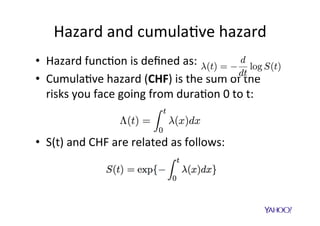 Experiments	&	dataset	
•  We	sampled	46,914	observa$ons	(impressions)	from	our	na$ve	ad	log,	
corresponding	to:	
–  2,438	ads	
–  Over	850	adver$sers.	
•  We	perform	a	80/20	training/test	split.	
•  For	each	ad	we	extracted	42	features	
•  Hyper-parameters:	
–  100	trees	as	we	found	it	to	op$mize	the	tradeoﬀ	$me	vs	generaliza$on	
error	
–  Number	of	features	sampled	at	each	split	is	√nf,	where	nf	is	the	number	of	
features.	
•  Oﬄine	Tests:	
–  AUC	and	ROC	curves.	
•  Onine	(A/B)	Tests:	
–  Dwell	$me	upliZ,	Bounce	rate	reduc$on,	CTR	upliZ.	
 