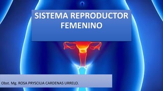 Obst. Mg. ROSA PRYSCILIA CARDENAS URRELO.
SISTEMA REPRODUCTOR
FEMENINO
 