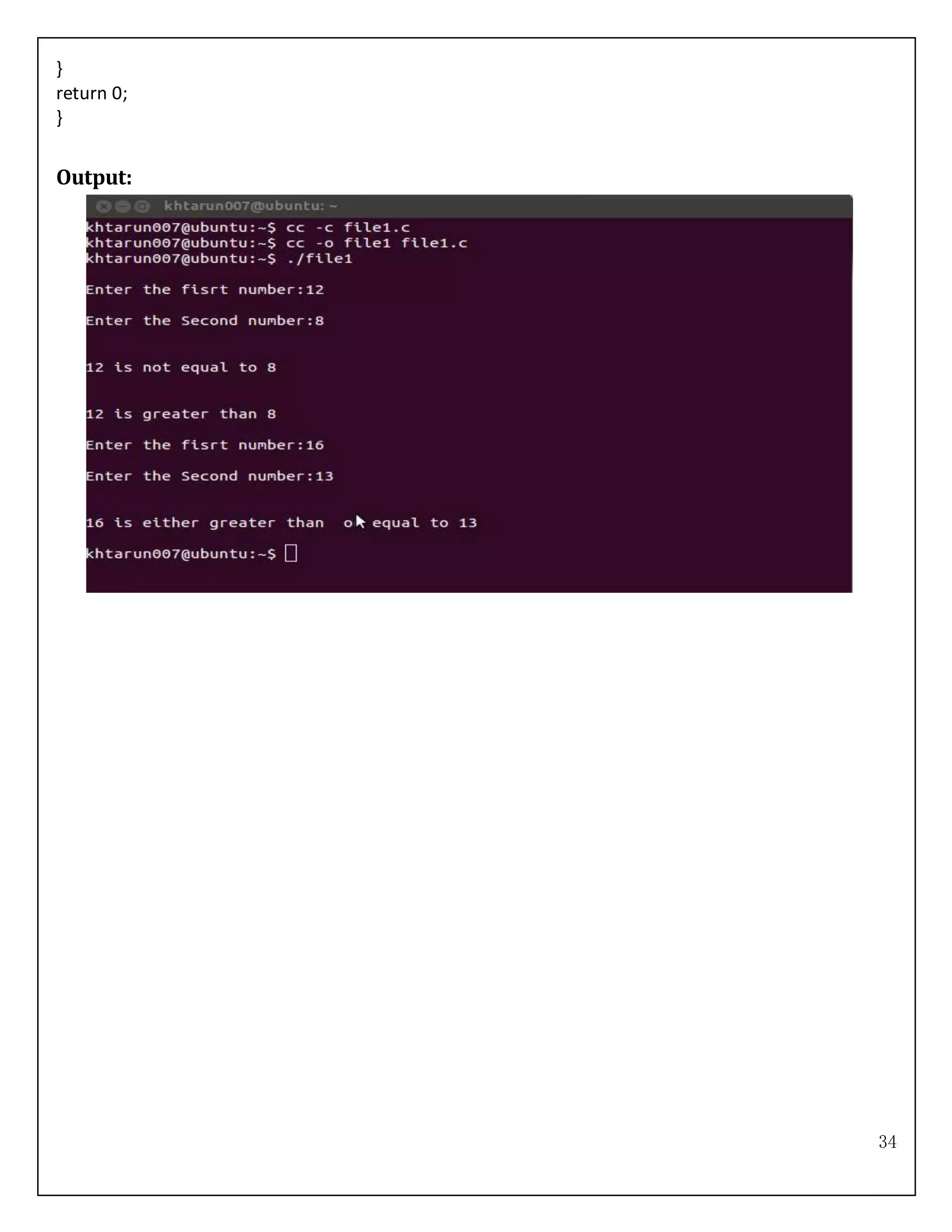 34
}
return 0;
}
Output:
 