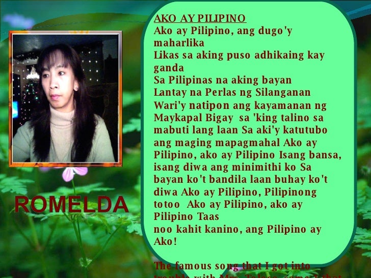 Ako ay pilipino essay image