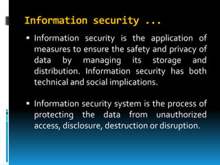 Introduction to Information Security | PPTX