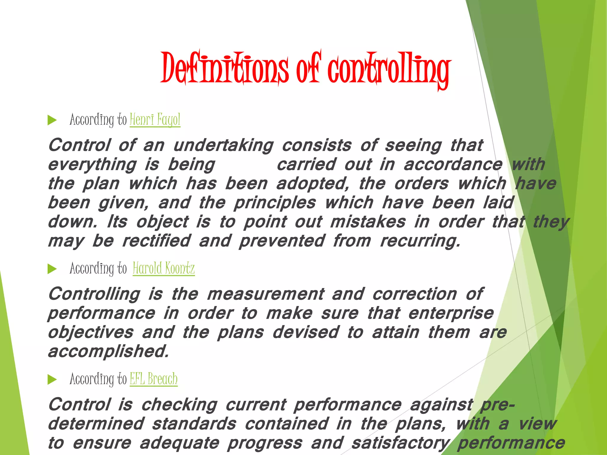 controlling | PPTX