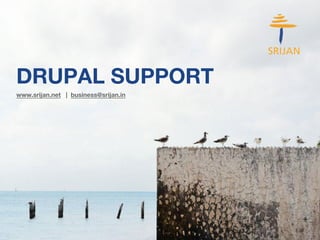 DRUPAL SUPPORT 
www.srijan.net | business@srijan.in 
 
