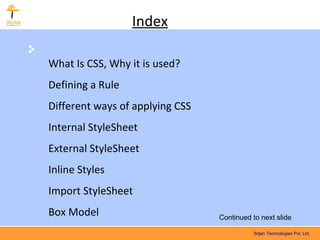 What Is CSS, Why it is used? 
