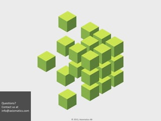 © 2013, Axiomatics AB
Questions?
Contact us at
info@axiomatics.com
 