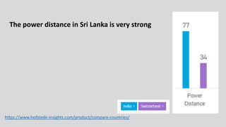 The power distance in Sri Lanka is very strong
https://www.hofstede-insights.com/product/compare-countries/
 