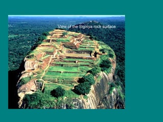 View of the Sigiriya rock surface 