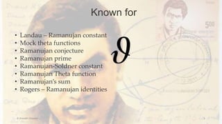 Srinivasa Ramanujan PPT