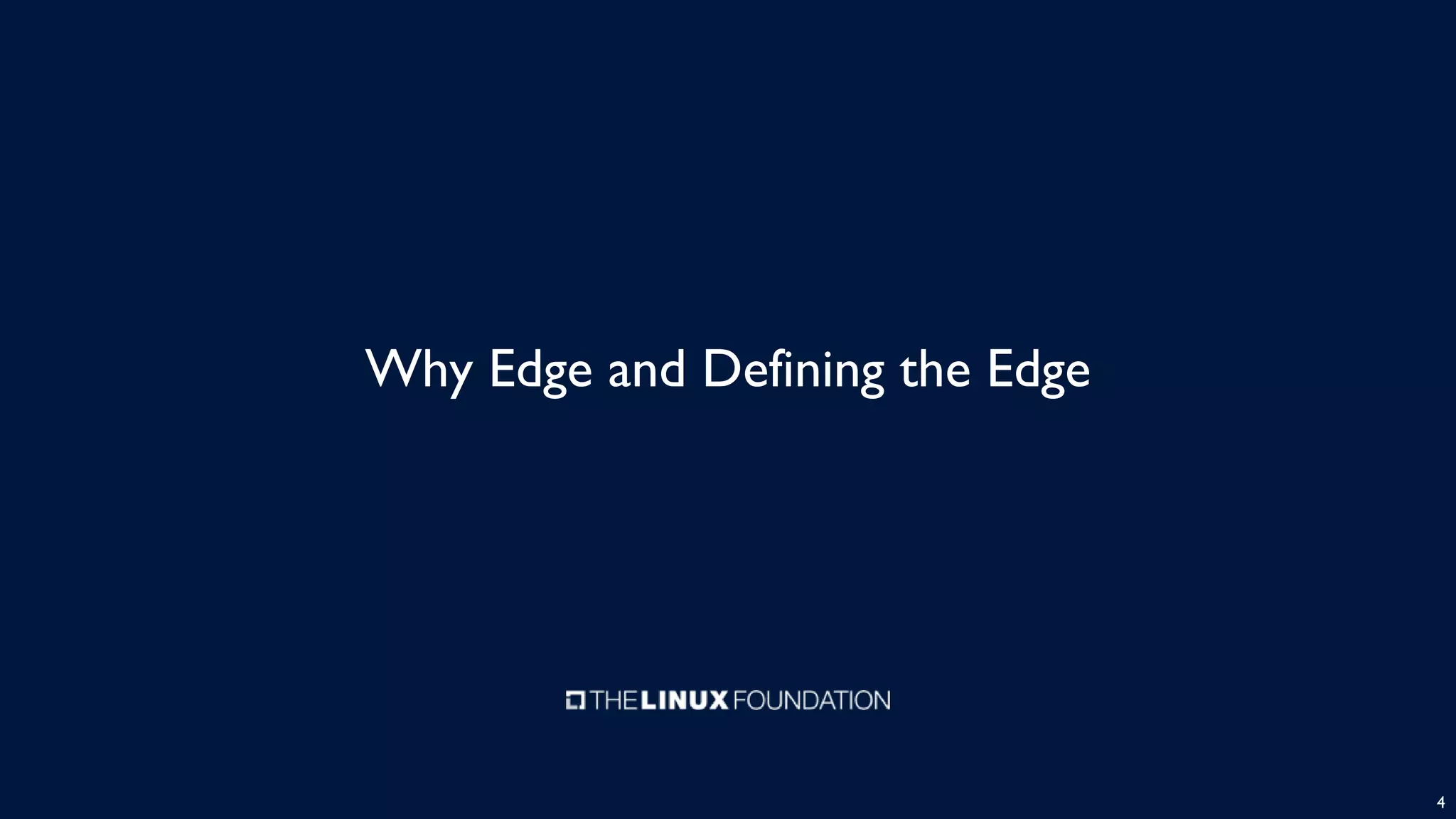 Why Edge and Defining the Edge
4
 