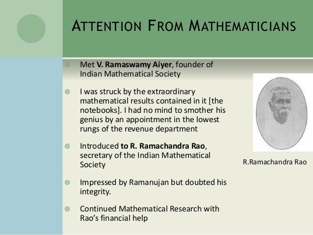 ppt on srinivasa ramanujan ppt on mathematician