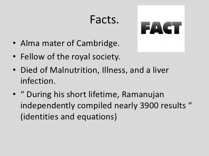 A Short Biography Of Famous Mathematician - Srinivasa Ramanujan - Part 1