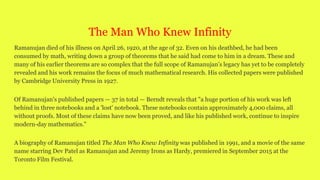 Srinivasa ramanujan a great indian mathematician | PPTX