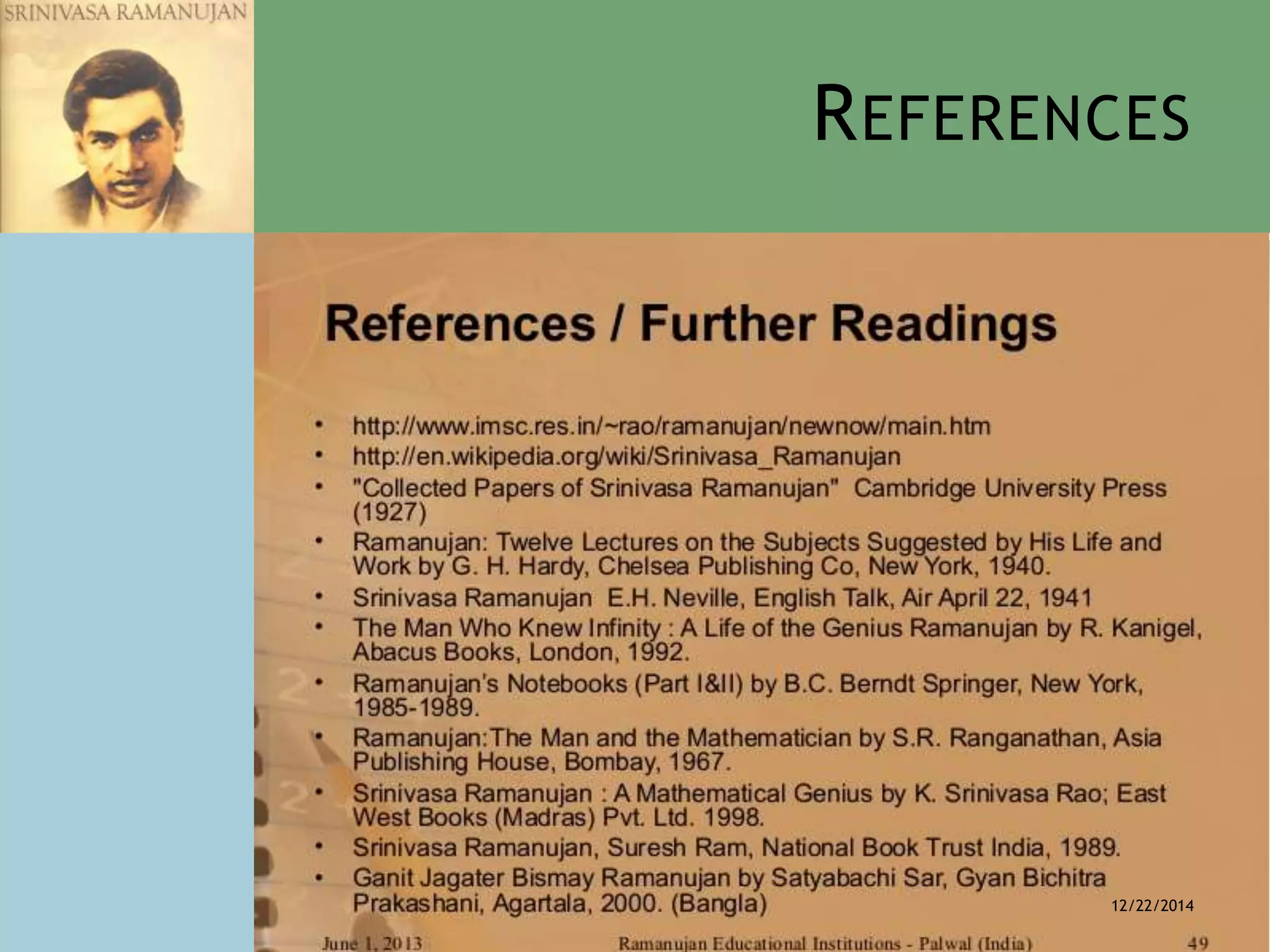 REFERENCES
12/22/2014
 
