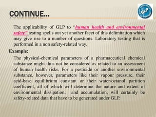 GLP - Good Laboratory Practices | PPTX