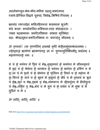 Sri rudram laghunyasam large | PDF