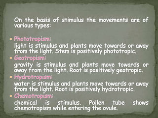 Control of coordination in Plants and animals | PPTX