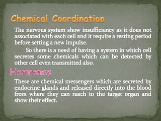 Control of coordination in Plants and animals | PPTX