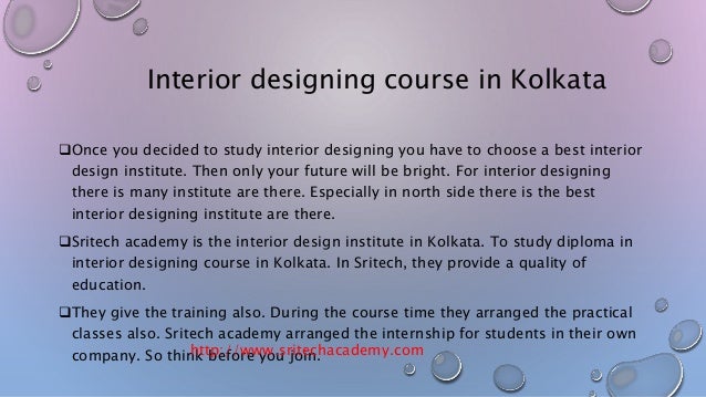 interior designing course in kolkata sritech academy