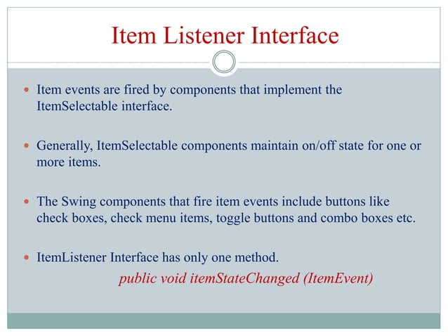 Event Handling in JAVA | PPT