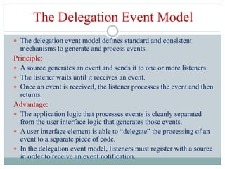 Event Handling in JAVA | PPT