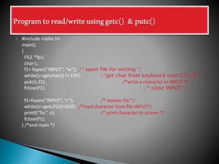 File Handling in C | PPT