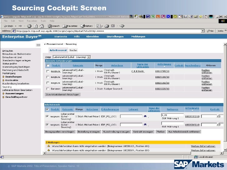 SRM Sourcing Overview