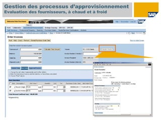 Gestion des processus d’approvisionnement
Evaluation des fournisseurs, à chaud et à froid
 