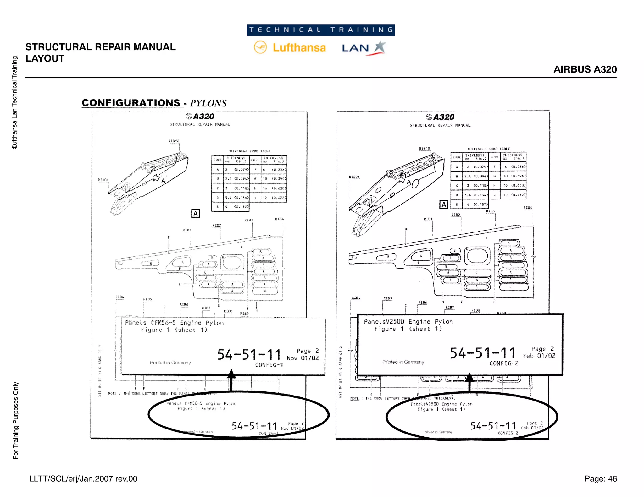 Lufthansa
Lan
Technical
Training
For
Training
Purposes
Only
STRUCTURAL REPAIR MANUAL
LAYOUT
AIRBUS A320
Page: 46
LLTT/SCL/erj/Jan.2007 rev.00
 
