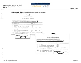 Lufthansa
Lan
Technical
Training
For
Training
Purposes
Only
STRUCTURAL REPAIR MANUAL
LAYOUT
AIRBUS A320
Page: 44
LLTT/SCL/erj/Jan.2007 rev.00
 