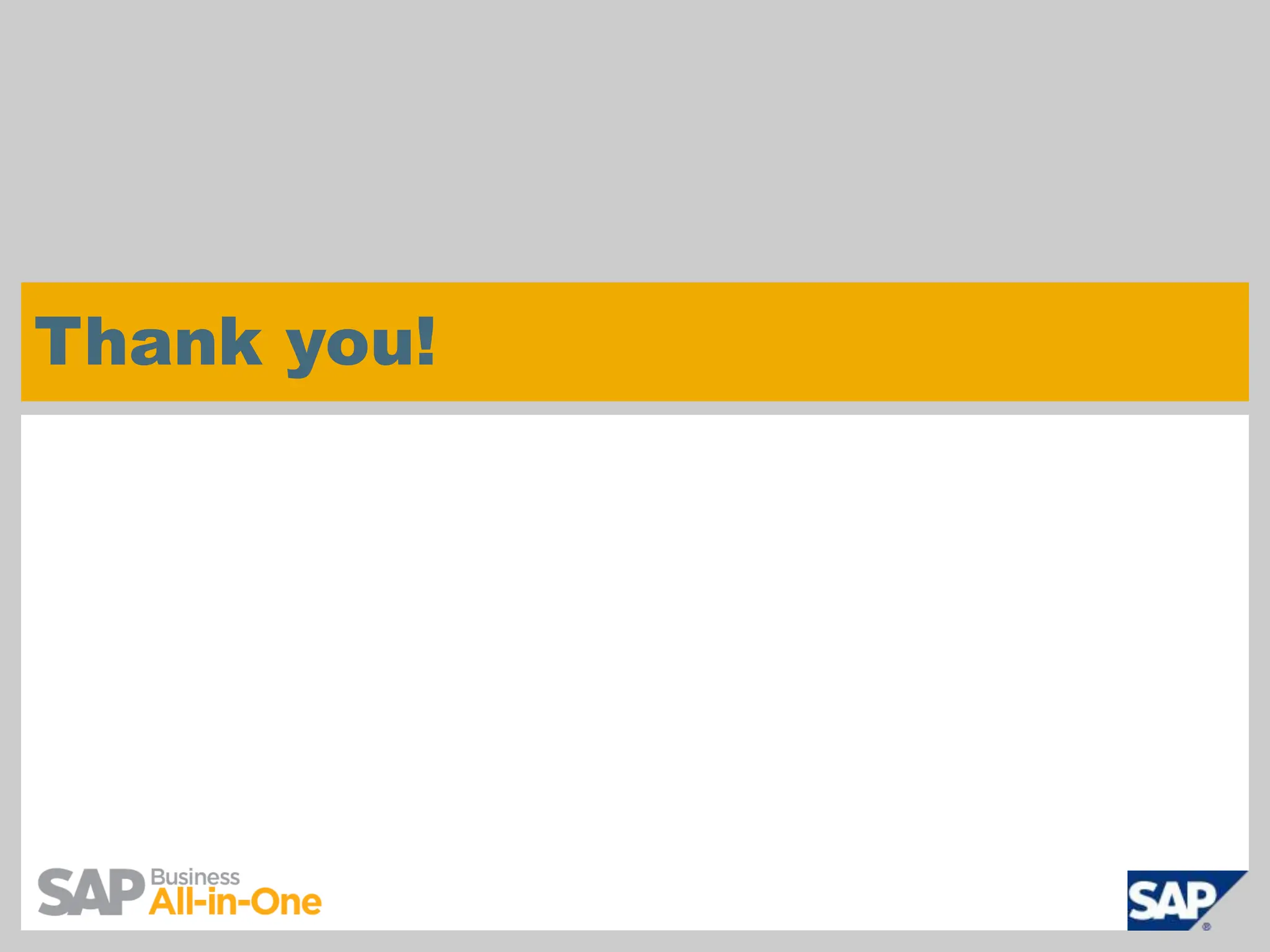 Thank you!




© SAP AG 2010. All 12
      2009 / Page rights reserved. / Page 12
 
