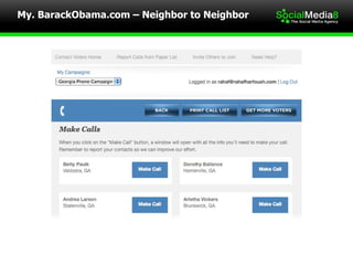 My. BarackObama.com – Neighbor to Neighbor 