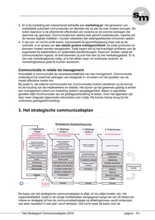 Het strategische communicatieplan 2014 syllabus wk