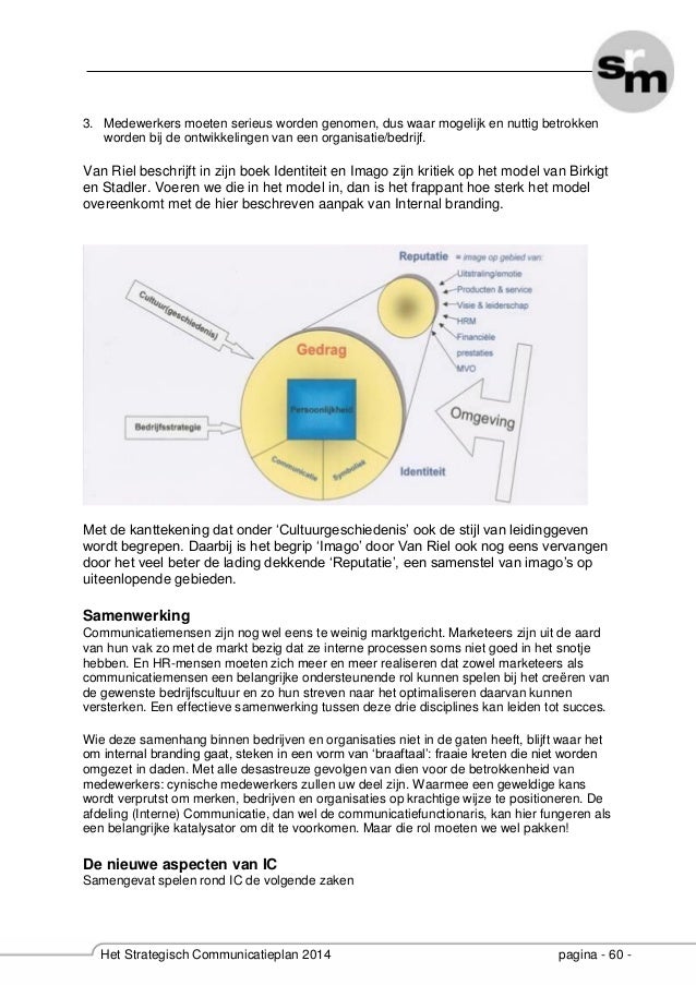 Het strategische communicatieplan 2014 syllabus wk