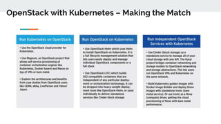 OpenStack and Kubernetes - A match made for Telco Heaven | PPTX