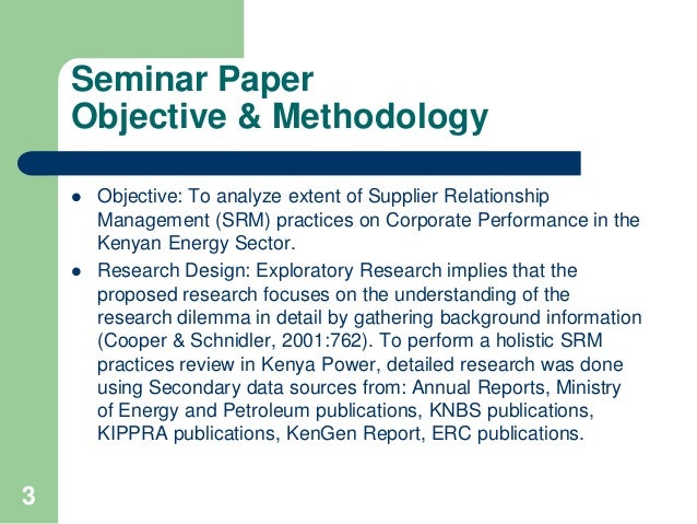 Supplier relationship management research paper