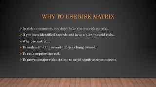 risk matrix examples: prioritise risks using risk... Risk Assessment and Risk Assessment Matrix Presentation | PPTX