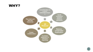 Developing a Systematic Review Protocol | PPTX