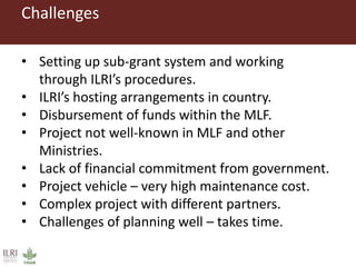 SRMP (Sustainable Rangeland Management Project) Overview and Update