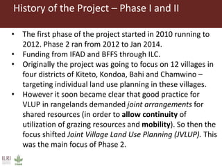SRMP (Sustainable Rangeland Management Project) Overview and Update