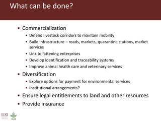 Pastoralism: From vulnerability to resilience