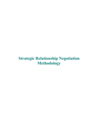 Strategic Relationship Negotiation
Methodology
 