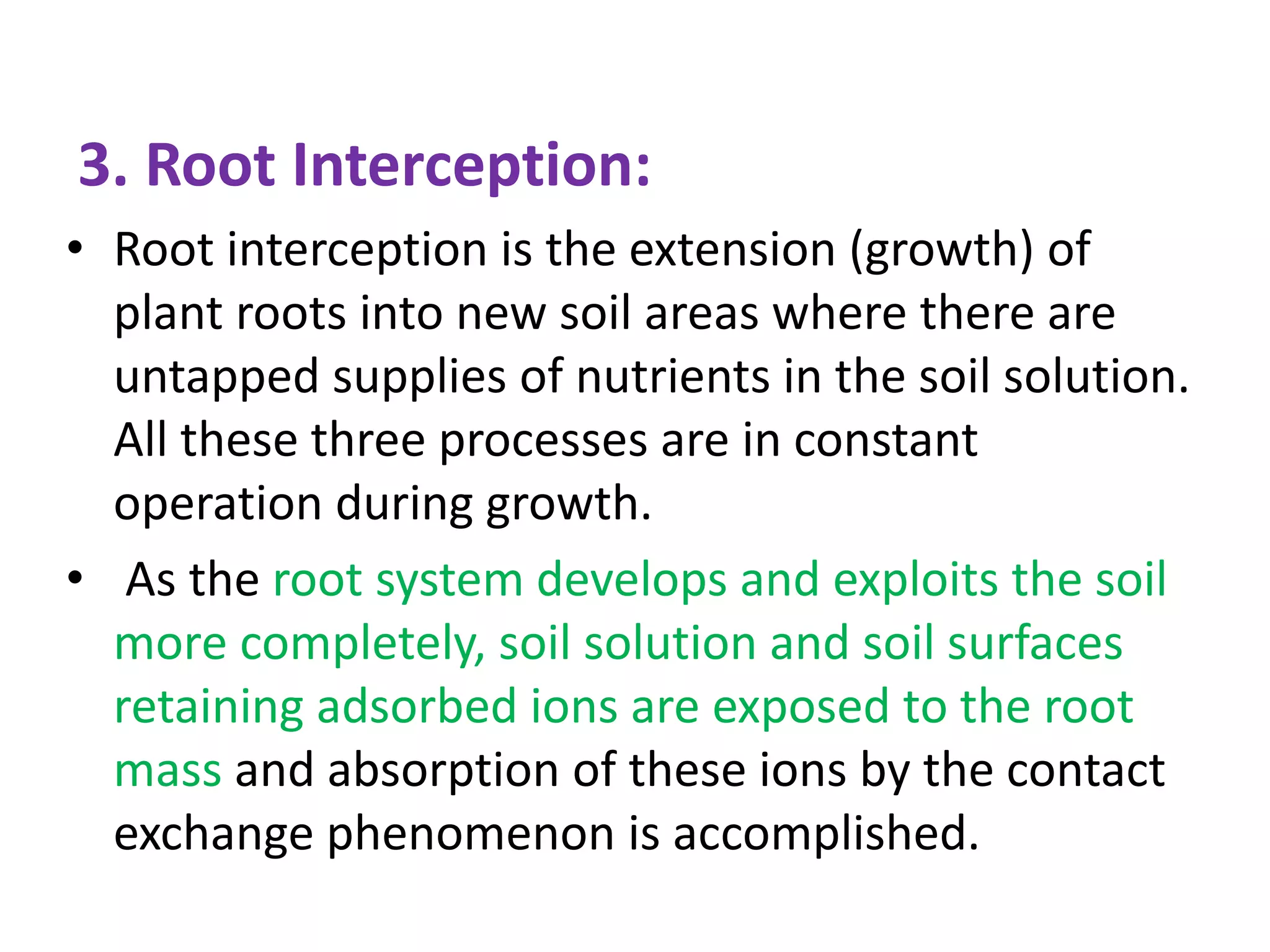 MECHANISMS OF NUTRIENT UPTAKE FROM SOIL | PPTX