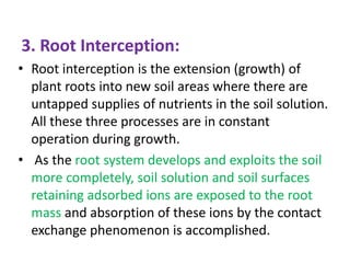 MECHANISMS OF NUTRIENT UPTAKE FROM SOIL | PPTX