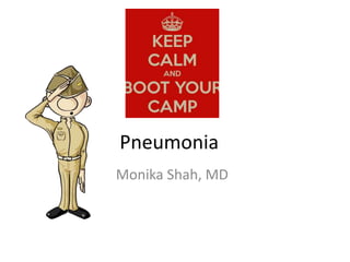 Pneumonia
Monika Shah, MD
 