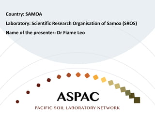Item 6: Sros laboratory presentation sros. | PDF
