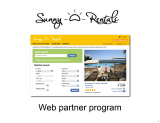 Web partner program
                      1
 