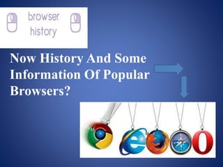 WorldWideWeb
1st Browser made
1
Created by Sir
Tim Berners-Lee.
2
First version came
in 1990.
3 To remove confusion
It was...